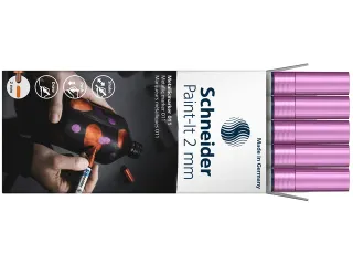 Metallic marker Schneider Paint-It 011 2mm paars metallic - 6