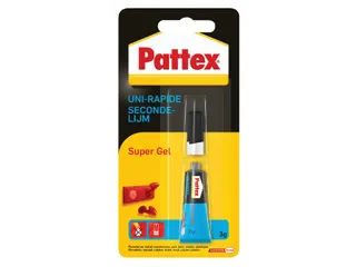 Secondelijm Pattex super gel tube 3gram op blister - 1