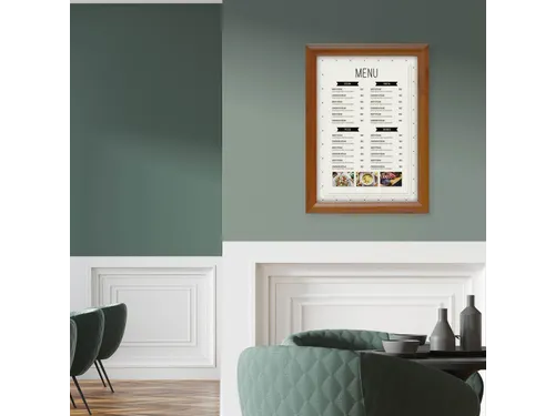 Easy-Click Kliklijst Europel A4 25mm aluminium Houtlook
