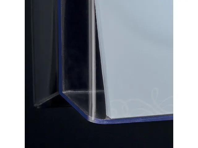 Folderhouder Sigel wandmodel A4 liggend transparant acryl 1 vak