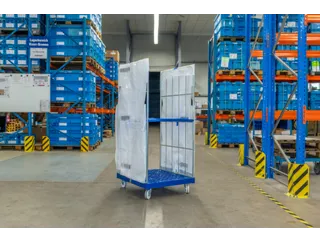 Afdekzeil,v. rolcontainer,HxB 1450x650mm,v. rolcontainer,PP,wit/blauw - 2