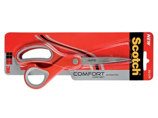 Schaar Scotch 20cm comfort rood blister - 1