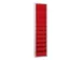 orderplanner,10vakken,HxBxD 1278x315x74mm,plank(en) plaatstaal,rood