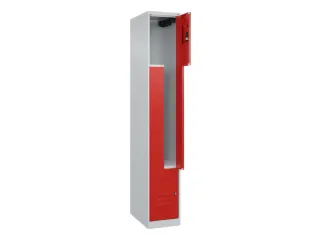 Z-garderobekast,HxBxD 1850x300x500mm,vak B 150/300mm,cil.-slot - 2