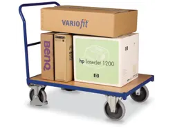 Platformwagen 500kg Laadvlak 1230x800mm 1 Duwbeugel Ral 5010