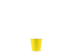Beker porselein Les Artistes Paris 180ml met siliconen grip Geel