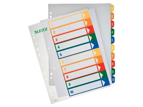 Tabbladen Leitz 1-10 Pp, 11-Gaats A4 Maxi