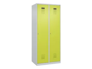 locker,HxBxD 1850x800x500mm,2vak,vak B 400mm,cil.-slot,staand op vloer - 3
