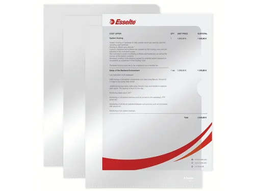 L-map Esselte Standaard A4 Pp Transparant 0.11mm