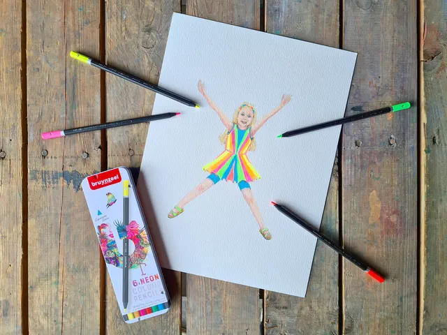 Kleurpotlood Bruynzeel Expression 6 stuks neon kleuren