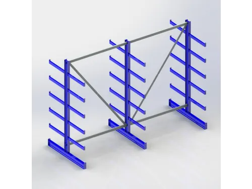 Draagarmstelling Dubbelzijdig 2000x2700x1150mm 6gelijk Lange Armen