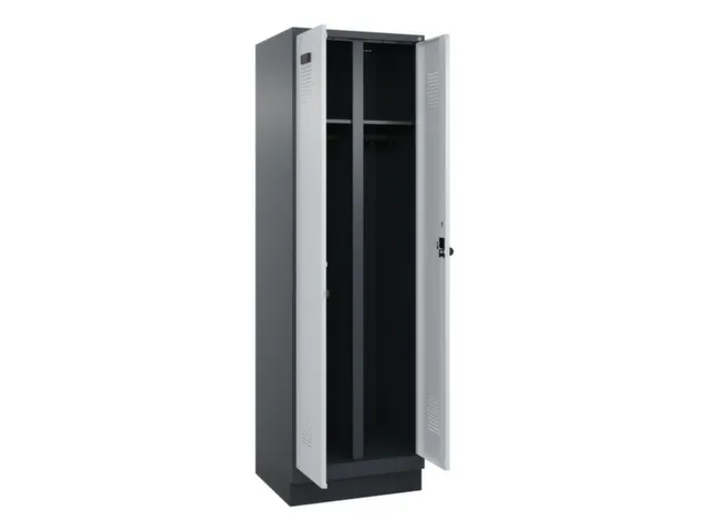 locker voor scheiding van kleding,HxBxD 1950x600x500mm,2vak