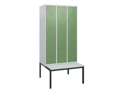 Dubbeldekse dekenkist,HxBxD 1950x900x815mm,3x2vak.,vak B 300mm