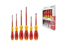 Schroevendraaierset Softfinish Electric Slimfix Sleufkop, Phillips 6-D