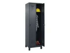 locker,HxBxD 1950x600x500mm,2vak,vak B 300mm,draaigrendel,voeten