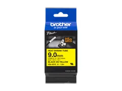 Brother HSe-621E krimpkous tapecassette zwart op geel 9mm