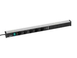 energielijst,v. montagetafel,HxBxD 52x683x44mm,m. loket,5stekkerdozen