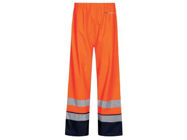 Lyngsoe Fr-Lr3052 Raintrouser oranje/navy maat 4XL