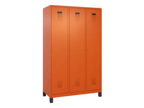 locker voor scheiding van kleding,HxBxD 1950x1200x500mm,3vak