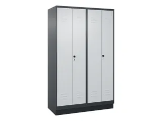 locker voor scheiding van kleding,HxBxD 1950x1200x500mm,4vak - 1