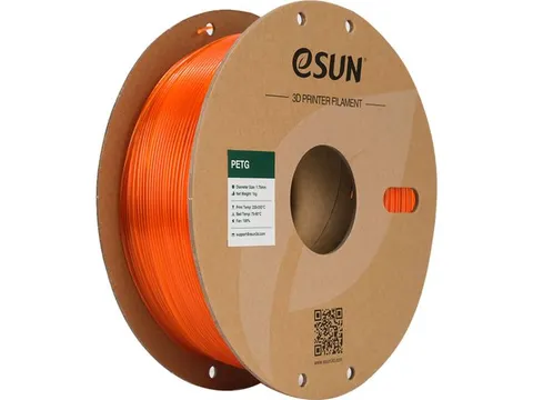 eSUN 3D printer Filament PETG 1,75mm Oranje 1kg