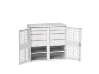 universele kast,HxBxD 1000x1050x550mm,2xStalen bodem,8lade(n) - 1