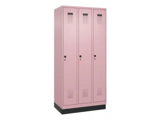 locker,HxBxD 1950x900x500mm,3vak,vak B 300mm,draaigrendel,sokkel - 3