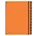 Sorteermap Pagna Trend 12 vaks A4 Pp Oranje