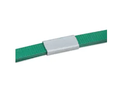 Sluitzegels Metaal 13x30mm Gestreept Zilver