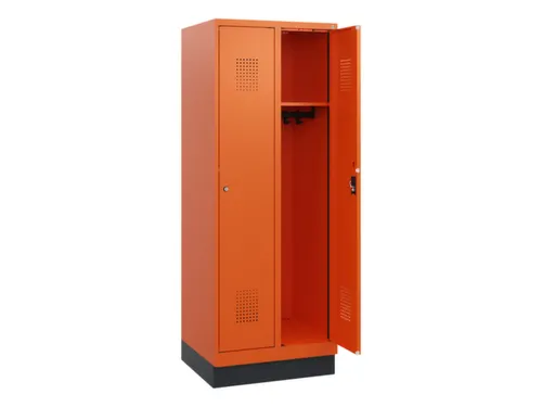 schoollocker,HxBxD 1630x600x500mm,2vak,vak B 300mm,cil.-slot,sokkel