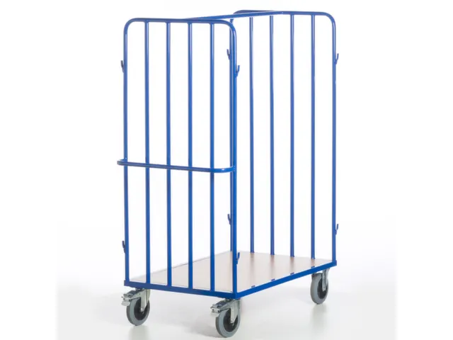 chariot de transport de colis,force 600kg,plateau Lxl 1200x800mm