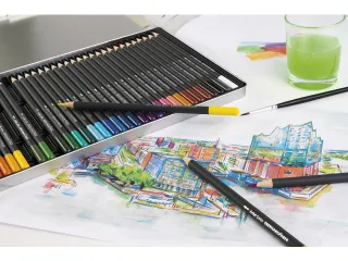Aquarelpotlood Eberhard Faber Artist Color metalen etui a 36 stuks - 5