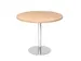 vergadertafel,HxØ 745x1000mm,rond,schotelvoet chroom,ronde buis