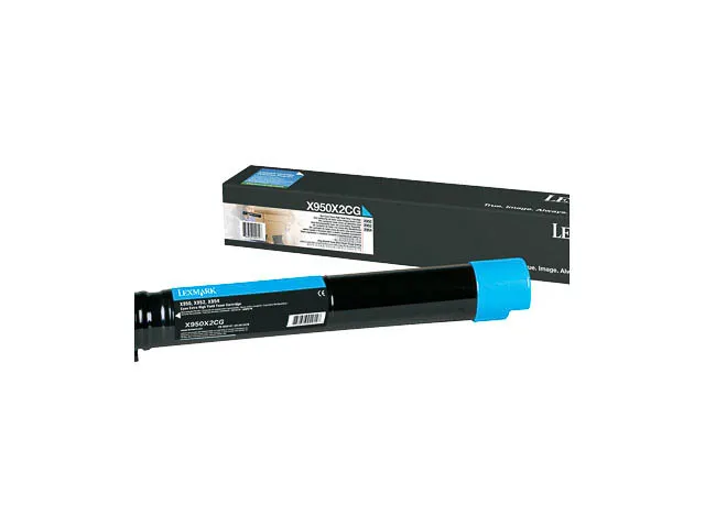 X950X2CG LEXMARK X950 toner cyan 22.000