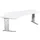 In hoogte verstelbaar hoekbureau,HxBxD 680-800x2166x1130mm,decor wit