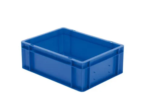 Euronorm-stapelbak 13l 145x400x300mm Wanden/bodem Gesloten Blauw