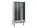 locker voor scheiding van kleding,HxBxD 2120x900x815mm,3vak