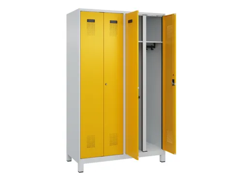 locker voor scheiding van kleding,HxBxD 1950x1200x500mm,4vak