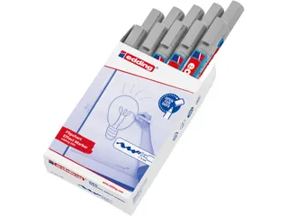 Edding 385 Flipchart effect marker Zilvergrijs - 4