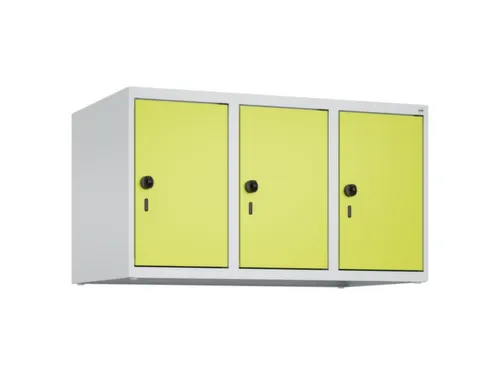 opzetkast,v. locker,3vak.,vak B 300mm,HxBxD 500x900x500mm,draaigrendel