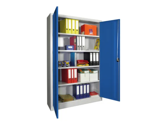 grootvolumekast met openslaande deuren,RAL7035,front RAL5010