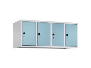 opzetkast,v. locker,4vak.,vak B 300mm,HxBxD 500x1200x500mm - 2