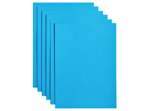 Kopieerpapier Papicolor A4 200gr 6 vel hemelsblauw