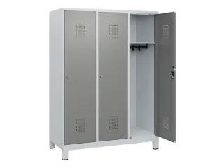 schoollocker,HxBxD 1630x1200x500mm,3vak,vak B 400mm,cil.-slot,voeten - 1