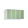 opzetkast,v. locker,4vak.,vak B 250mm,HxBxD 500x1000x500mm,vleugeldeur