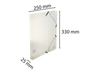 Exabox Archiefdoos A4 Transparant Rug 25mm Polypropyleen Crystal Colou - 10