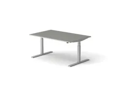 Elektrisch ihv bureau HxBxD 640-1300x1600x1000mm blad grijs