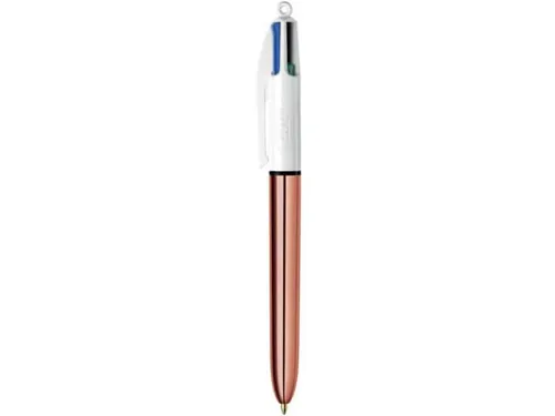 balpen 4 Colour Shine, rosé goud, doos van 12 stuk
