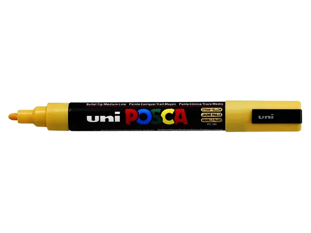 Verfstift Posca PC5M Medium Punt 1,8-2,5mm Strogeel