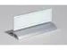 Tafelnaambordje 61x210mm Aluminium / Transparant
